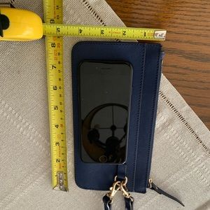 Lo&sons wristlet wallet/ phone New 4 x9“ black leather